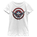 Girl's Marvel The Falcon and the Winter Soldier Sam Wilson Shield T-Shirt