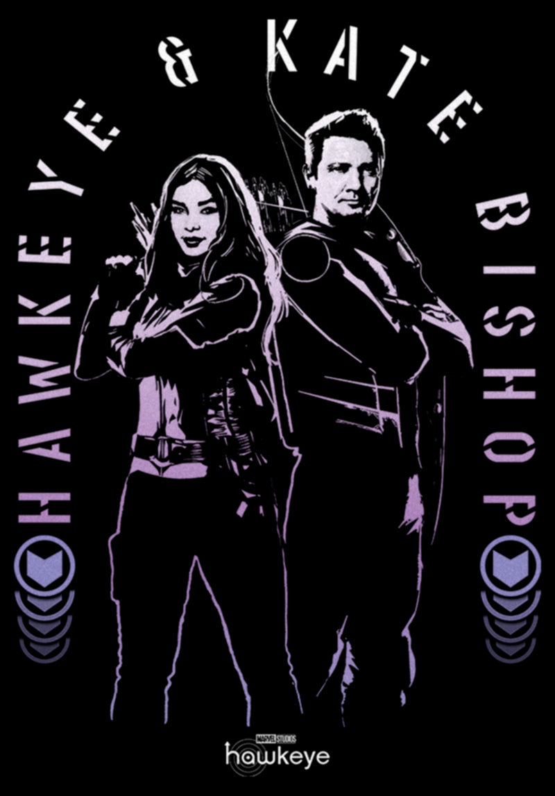 Women's Marvel Hawkeye Kate Bishop and Hawkeye T-Shirt