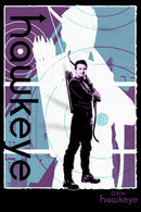 Men's Marvel Hawkeye Purple Poster Long Sleeve Shirt
