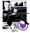 Men's Marvel Hawkeye Graphic Panel Icon T-Shirt