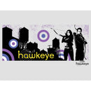 Women's Marvel Hawkeye Cityscape Racerback Tank Top