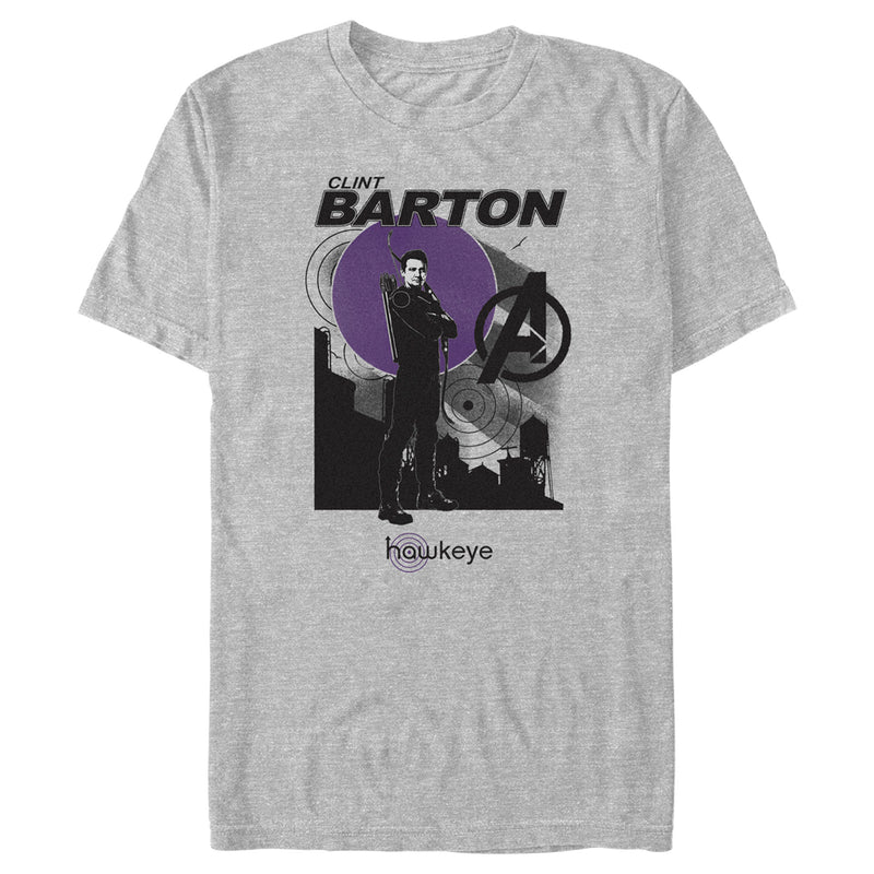 Men's Marvel Hawkeye Clint Barton Portrait T-Shirt