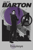 Men's Marvel Hawkeye Clint Barton Portrait T-Shirt