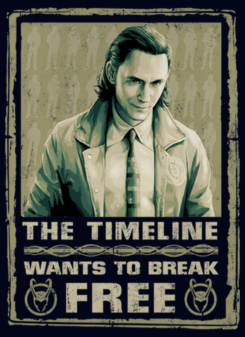 Girl's Marvel Loki Wants to Break Free T-Shirt