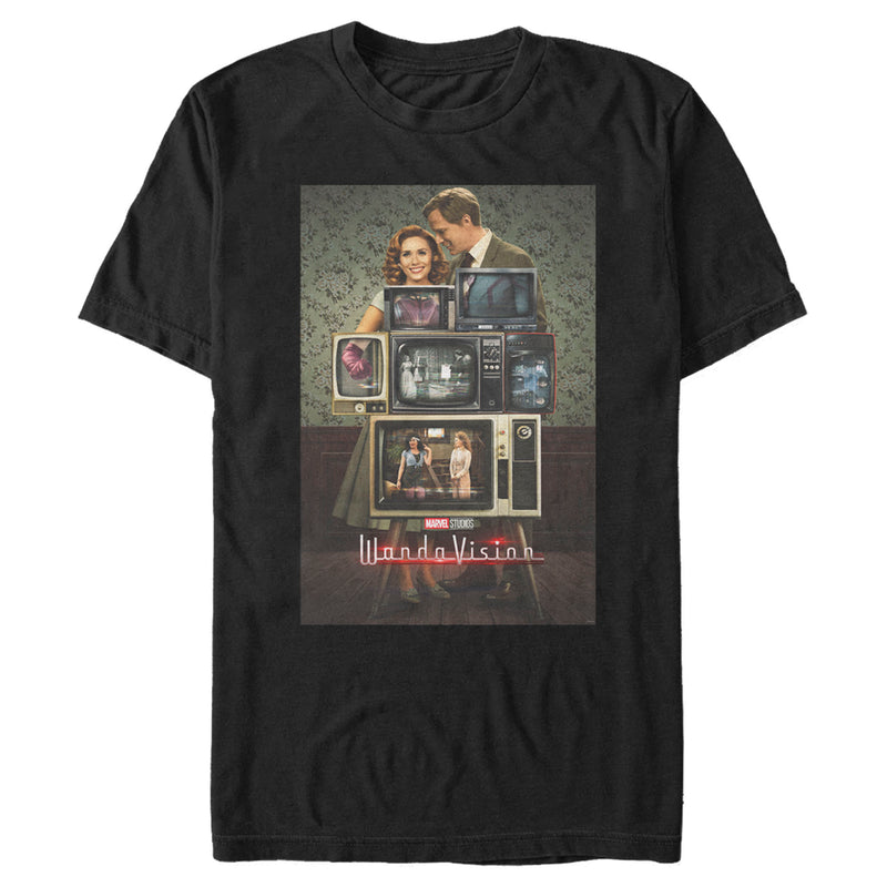 Men's Marvel WandaVision Through the Years Television Poster T-Shirt