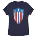 Women's Marvel Avengers Captain America USO Shield T-Shirt