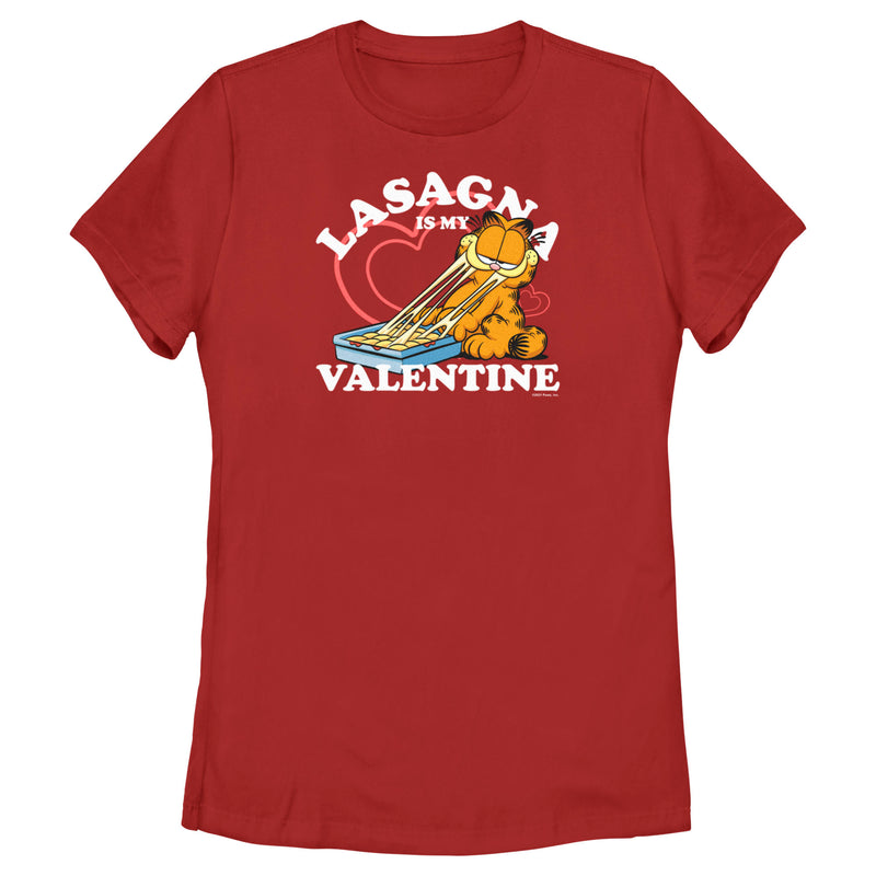 Women's Garfield Lasagna is My Valentine T-Shirt