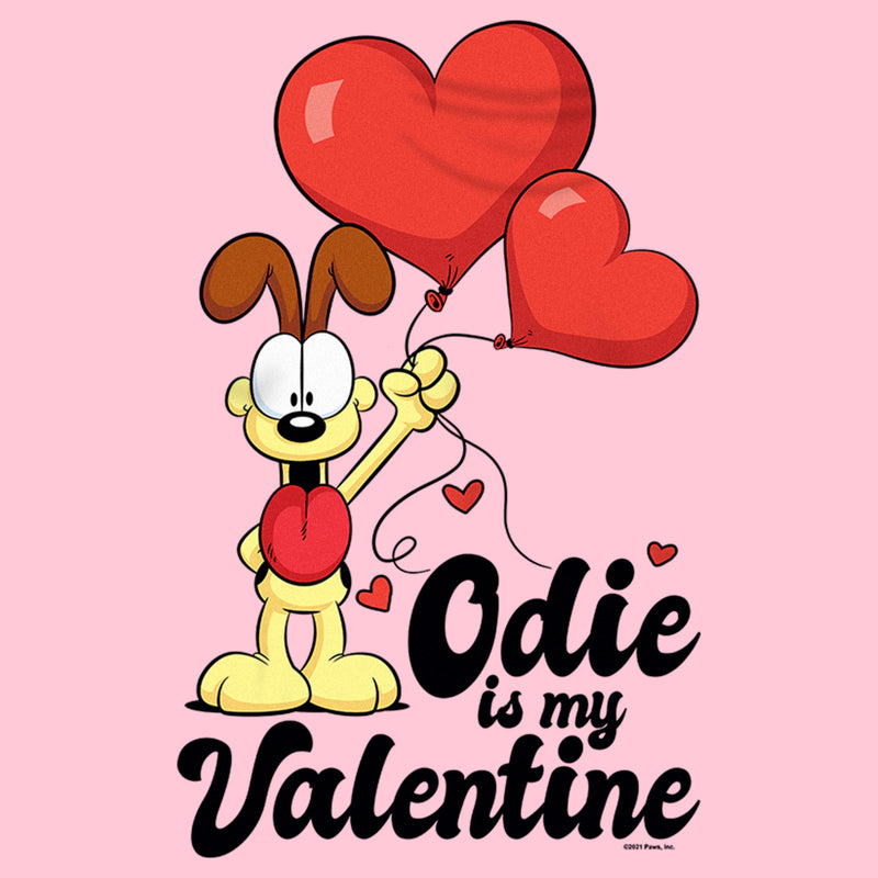 Girl's Garfield Odie is My Valentine T-Shirt