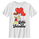 Boy's Garfield Odie is My Valentine T-Shirt