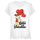 Junior's Garfield Odie is My Valentine T-Shirt