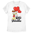 Women's Garfield Odie is My Valentine T-Shirt