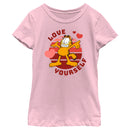 Girl's Garfield Love Yourself T-Shirt