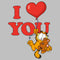 Women's Garfield I Heart You T-Shirt