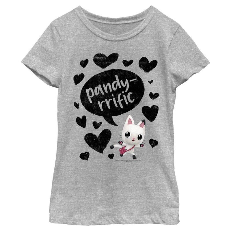 Girl's DreamWorks: Gabby's Dollhouse Pandy-rrific Hearts T-Shirt