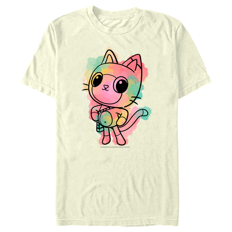 Men's DreamWorks: Gabby's Dollhouse Colorful Pandy Paws T-Shirt