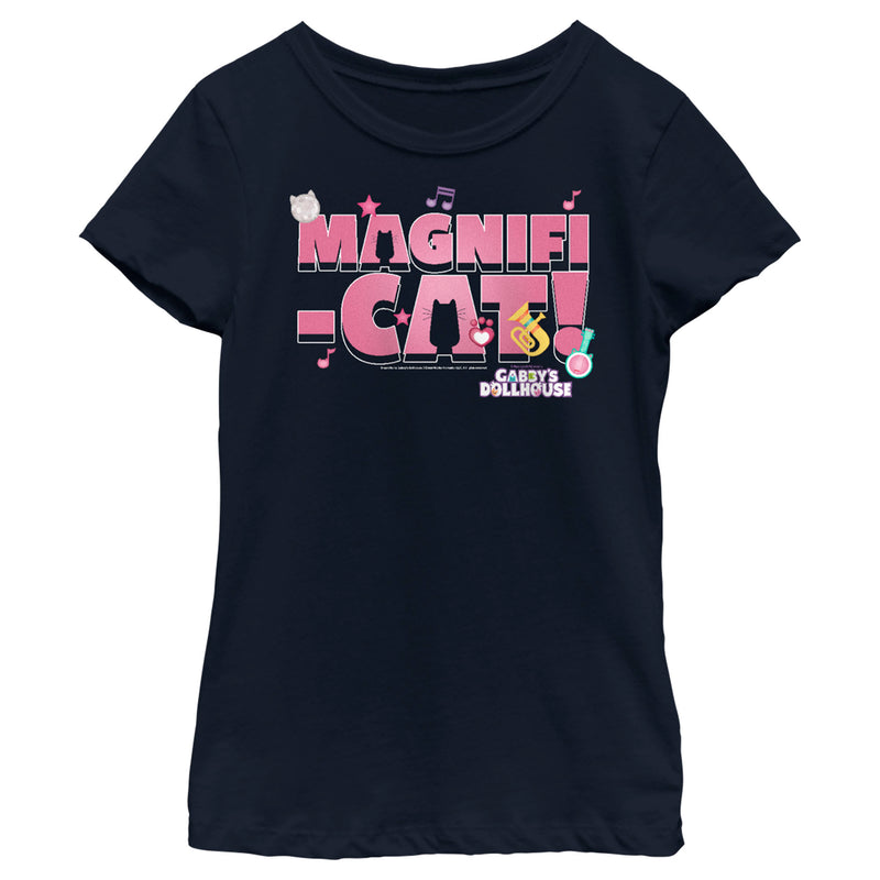 Girl's DreamWorks: Gabby's Dollhouse Magnifi-Cat! T-Shirt