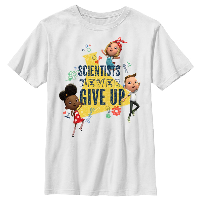 Boy's Ada Twist, Scientist Never Give Up T-Shirt
