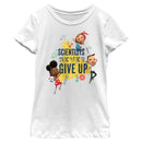 Girl's Ada Twist, Scientist Never Give Up T-Shirt