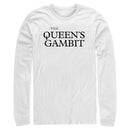 Men's The Queen's Gambit White Logo Long Sleeve Shirt