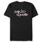 Men's Squid Game Distressed Logo Black T-Shirt