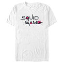 Men's Squid Game Distressed Logo White T-Shirt