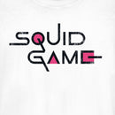 Junior's Squid Game Distressed Logo White T-Shirt