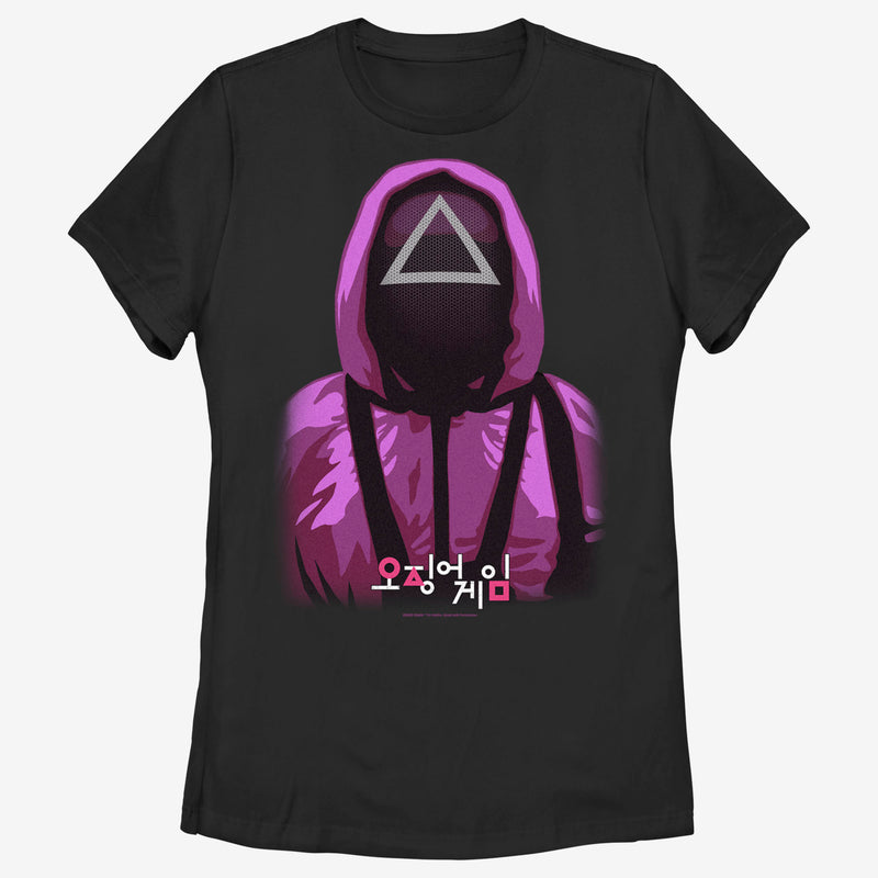 Women's Squid Game Triangle Mask Soldier T-Shirt