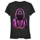 Junior's Squid Game Triangle Mask Soldier T-Shirt