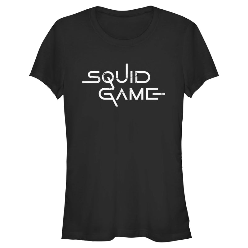 Junior's Squid Game Logo Black T-Shirt