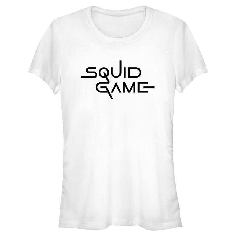 Junior's Squid Game Logo White T-Shirt