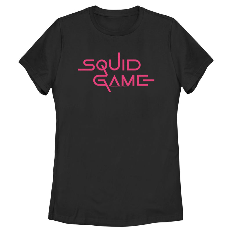 Women's Squid Game Logo Pink T-Shirt