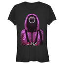 Junior's Squid Game Circle Mask Worker T-Shirt