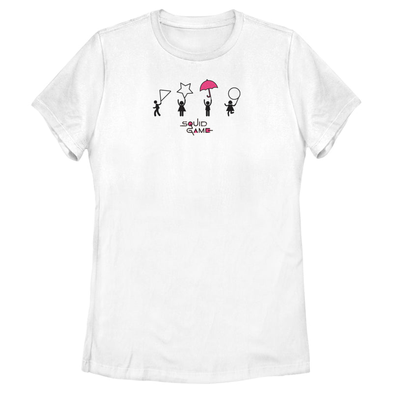 Women's Squid Game Silhouette Icons T-Shirt