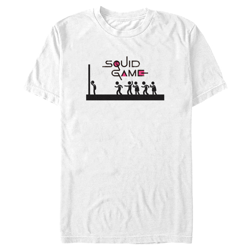 Men's Squid Game Stick Figure Red Light Green Light T-Shirt