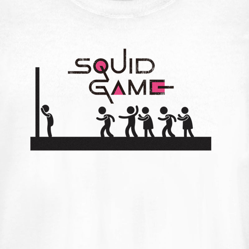 Junior's Squid Game Stick Figure Red Light Green Light T-Shirt