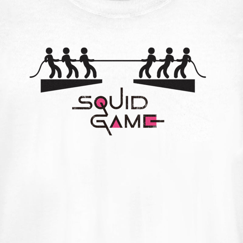 Junior's Squid Game Stick Figure Tug of War T-Shirt