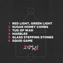 Women's Squid Game List of Games T-Shirt