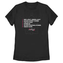 Women's Squid Game List of Games T-Shirt