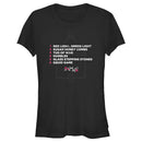 Junior's Squid Game List of Games T-Shirt