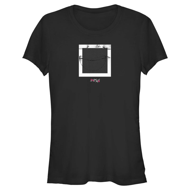 Junior's Squid Game Square Symbol T-Shirt