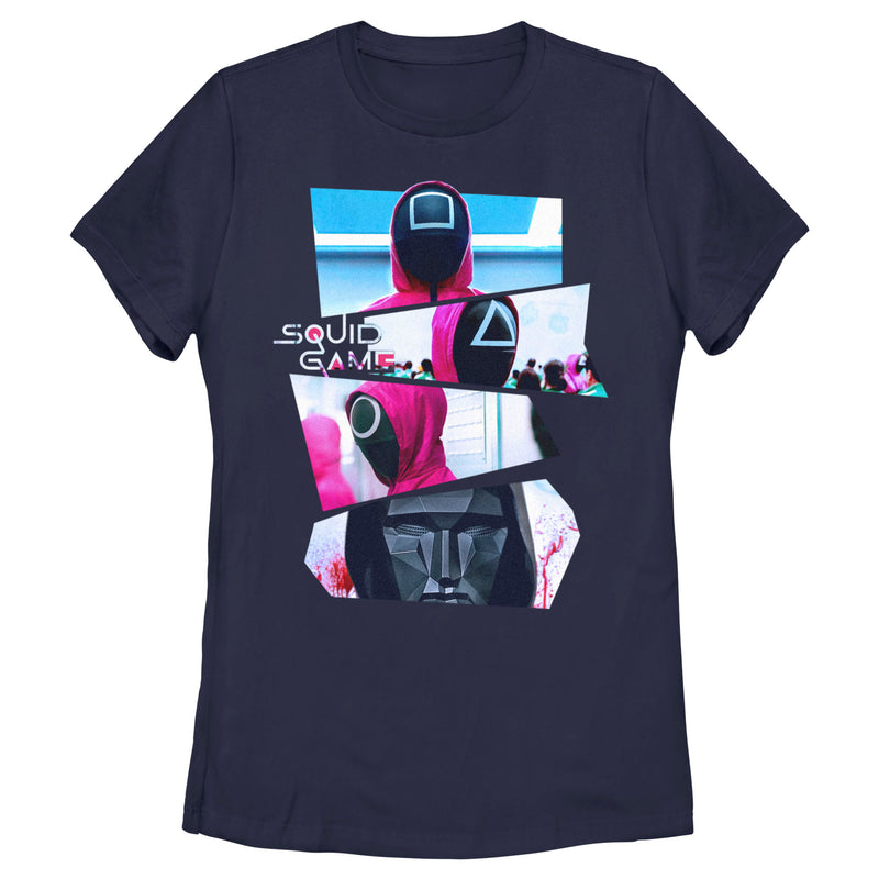 Women's Squid Game Masked Photos T-Shirt