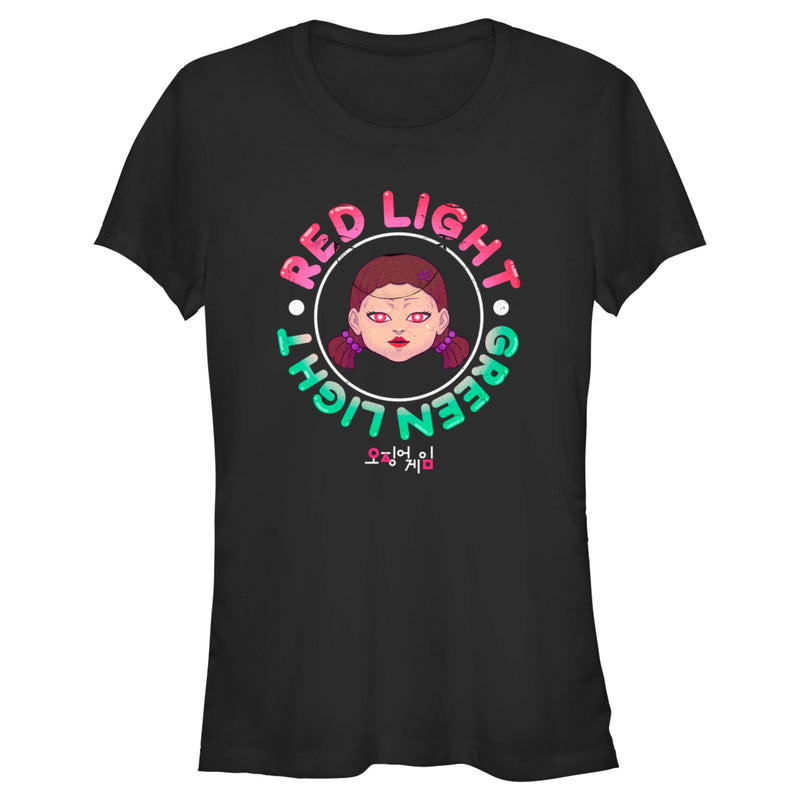 Junior's Squid Game Red Light Green Light Doll T-Shirt