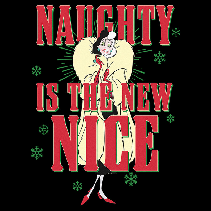 Women's One Hundred and One Dalmatians Villains Cruella Naughty Is The New Nice T-Shirt