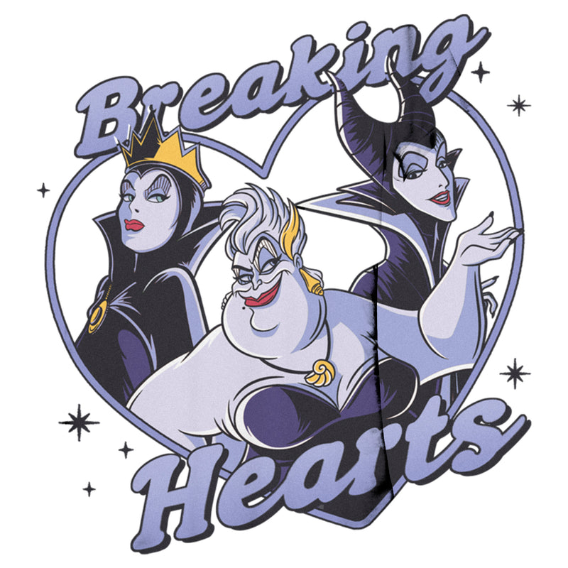 Junior's Disney Villains Valentine's Day Breaking Hearts T-Shirt
