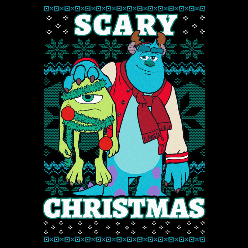 Women's Monsters Inc Monsters Inc. Mike and Sully Scary Christmas T-Shirt