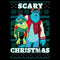 Junior's Monsters Inc Monsters Inc. Mike and Sully Scary Christmas T-Shirt