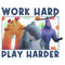 Boy's Monsters at Work Work Hard Play Harder T-Shirt