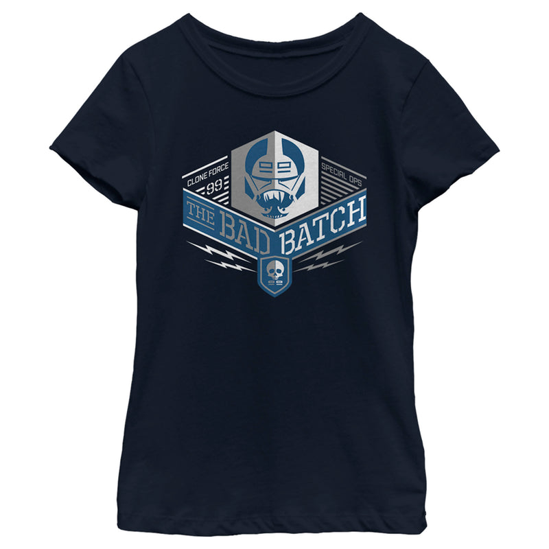 Girl's Star Wars: The Bad Batch Square Logo T-Shirt