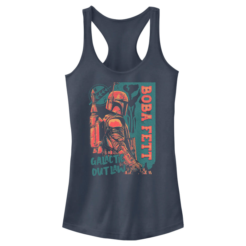 Junior's Star Wars: The Book of Boba Fett Galactic Outlaw Racerback Tank Top