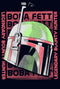 Girl's Star Wars: The Book of Boba Fett Legendary Bounty Hunter Distressed Helmet T-Shirt